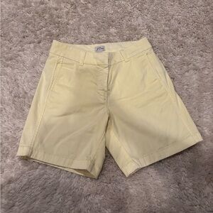 J. Crew Women's Yellow Shorts